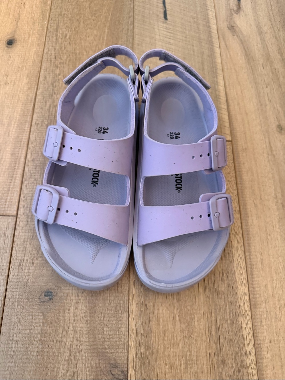 Kids Adjustable Lilac Sandals - Lightweight Comfort